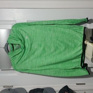 Russell Lightweight Green Hooded Long Sleeve